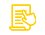 Icon hướng dẫn vàng